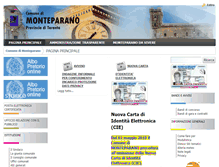 Tablet Screenshot of comune.monteparano.ta.it